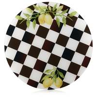 Imprimer Apple Judaica Lucite chargeur assiettes Rosh Hashanah Rosh Hashana juif acrylique napperon Table à manger tapis assiette napperon