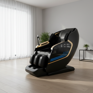 Kommerzieller Dual-4D-KI-Massagesessel mit Ganzkörper-Airbags, Doppel-Wadenrollen, Fuß<span class=keywords><strong>massage</strong></span>, Taillenheizung, Bionischen Händen, Bluetooth, OEM-Lieferung - Product Image 1