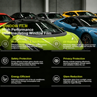 Film solaire teinté SPEEDMOD pour vitres, protection UV, rejet de chaleur, film de protection pour pare-brise de voiture 2mil, effet cristal de glace, fournisseur direct