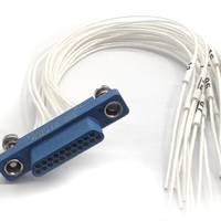 Connecteur mâle d'aviation série J30 J30-NTJ, boîtier en plastique et contacts en nylon, indice de protection IP67, connecteur à sertir rectangulaire