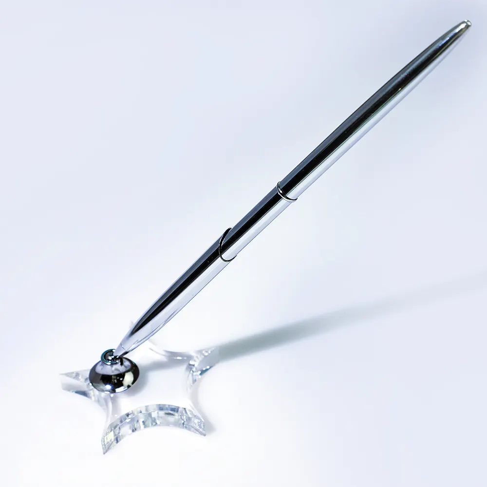 ผู้ถือปากกาคริลิคสำหรับน้ำพุปากกายืนอุปกรณ์เสริมโต๊ะและครูของขวัญผู้ถือปากกา