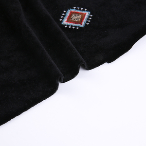 HA-18141H Trung Đông Spandex Polyester 420 gam/mét đan nhung thêu vải cho hàng may mặc - Product Image 5