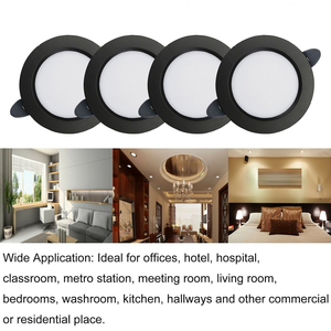 Lámpara de Techo LED Moderna Negra Regulable, Empotrada, 5W, <span class=keywords><strong>Downlight</strong></span>, AC110v/220V, Iluminación para el Hogar - Product Image 3
