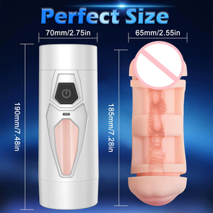 Masturbatore Automatico Maschile a Doppia Testa con Vibrazione e Canali Realistici, Giocattolo Sessuale per Uomo - Product Image 5