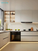 Rodapié de Aluminio FATERSI con Tira de Luz LED de 110 mm para Iluminación de Muebles y Gabinetes de Cocina