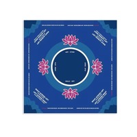 Jeu de Mahjong américain avec tapis, 160 tuiles de luxe en acrylique vert gravé à 4 couches de 32 mm, style Lotus Zen