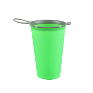 Tasse Pliable Oem/Odm en Tpu 200 ml 250 ml, Sans Bpa, Réutilisable, Portable, en Silicone, Pliante, avec Logo <span class=keywords><strong>Personnalisé</strong></span> - Product Image 4