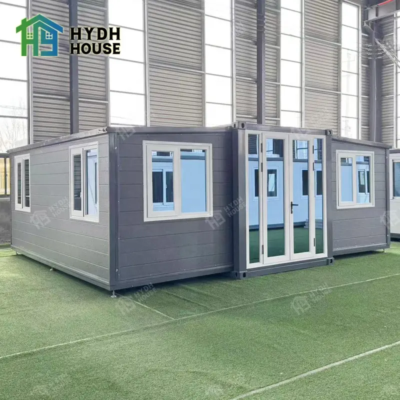 Chất lượng cao xách tay thép sinh thái 1-2 phòng ngủ Mô-đun Mở rộng container nhà với các cơ sở