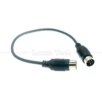 0,2m 1m 2m 3m Shielded MIDI-Verlängerungskabel (Stecker auf Stecker) mit 6-Pin-DIN-Stecker, PVC-Ummantelung für Keyboard, Mikrofon, Gitarre, DVD-Player, Monitor
