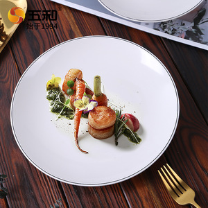 Melamine Round Plate White Durable Hotel Restaurant Use - Product Image 4