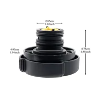 Pour BMW Série 3 5 6 7 E46 E36 E39 E61 E64 E65 X3 Bouchon de réservoir d'expansion Couvercle de radiateur Bouchon d'huile 17111742232 Remplacement Accessoires