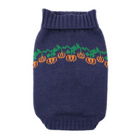 Vêtements en tricot pour animaux de compagnie à thème en gros, chandail pour chien et chat, Halloween, design de citrouille festif, 3D EMB, vêtements décontractés confortables pour les journées d'automne