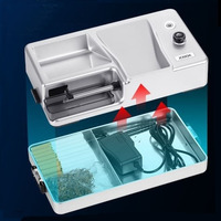 Nouvelle machine à rouler les cigarettes électrique automatique avec compteur infrarouge/LED argenté de remplacement 6,5/8,0 mm