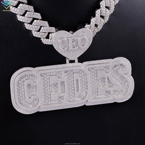 <span class=keywords><strong>Pendentif</strong></span> Moissanite Glacé Personnalisé Exclusif en Forme de Baguette <span class=keywords><strong>Diamant</strong></span>ée, Plaqué <span class=keywords><strong>Or</strong></span> 18 carats, pour Bijoux Hip-Hop, Breloque en Argent 925 pour Rappeur - Product Image 5