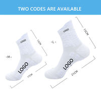 Chaussettes de basket-ball Performance Sport évacuation de l'humidité logo personnalisé chaussette de course athlétique Quick Dry Crew