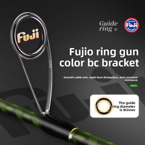 Canne à pêche télescopique professionnelle <span class=keywords><strong>2</strong></span>,<span class=keywords><strong>2</strong></span> m avec guides Fuji, action carbone moyennement rapide, poignée droite/pistolet, lancer longue distance, vente directe - Product Image 2