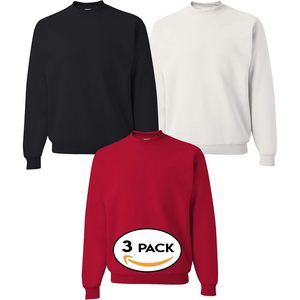 Sweat-shirt unisexe personnalisé à col rond, lot de 3, en polaire, pour l'hiver, décontracté et élégant, coupe-vent pour homme - Product Image 1