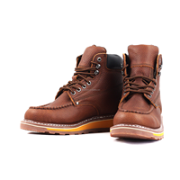 Chaussures de sécurité imperméables à embout composite en cuir Action Leather, marque Goodyear, en acier inoxydable, pour la construction et l'usine