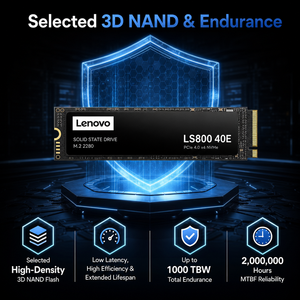 Lenovo LS800 40E M.2 2280 PCIe 4.0 NVMe SSD 256GB 512GB 1TB 2TB 5300MB/s Internal Hard <strong>Disk</strong> for 3D Animation Graphic Design PC - Product Image 2