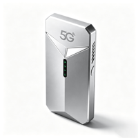 Router WiFi 6 Saku 5G Ultra-Cepat 2Gbps dengan Baterai 5000mAh, Dual SIM UNISOC UDX710 Hotspot Mobile 5G Portabel untuk 32 Pengguna