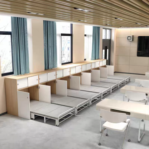 <span class=keywords><strong>Letto</strong></span> a scomparsa multifunzionale grigio queen-size con contenitore in stile pannello in legno massello per <span class=keywords><strong>camera</strong></span> <span class=keywords><strong>da</strong></span> <span class=keywords><strong>letto</strong></span> di p - Product Image 4