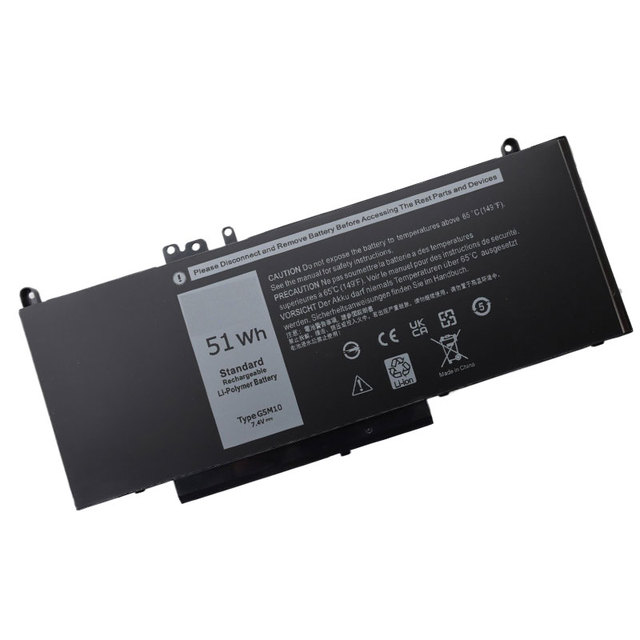 Factory Wholesale 7.6V 8000mAh Laptop Battery for Dell Latitude 12 14 15 E5250 E5270 E5450 E5470 E5550 E5570 P48G G5M10