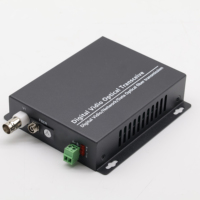 Konverter Video Analog 1 Saluran dengan Data Reverse 485 ke Serat Optik untuk Drone CVBS BNC Video Over Fiber Media Converter 20KM