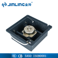 JINLING Ventilateur de ventilation à persiennes en plastique pour moteur à courant alternatif et à courant continu 6 8 10 12 pouces Ventilateur de ventilation mural pour cuisine et salle de bain