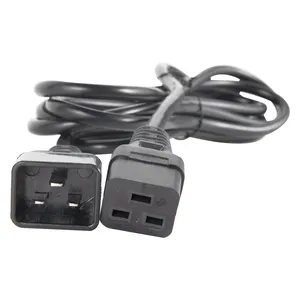 6FT 14AWG SJT C19 to C20 power cord for computer systems