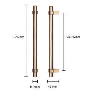 Poignées de meubles de haute qualité matériel de tiroir populaire poignée en métal Champagne <span class=keywords><strong>Bronze</strong></span> tire poignée meubles chambre tire - Product Image 3