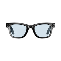 Lunettes Intelligentes W600B avec Caméra 5MP, Reconnaissance Photo HD 720P pour Musique, Appels, Q&A IA, Enregistrement, Contrôle Tactile, Étanchéité IP66