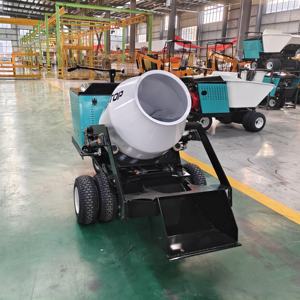 HT800 Marca HIGHTOP Mini Betoniera 400L Autocaricante Mini Dumper Portatile Miscelatore Automatico di Cemento su Ruote - Product Image 4