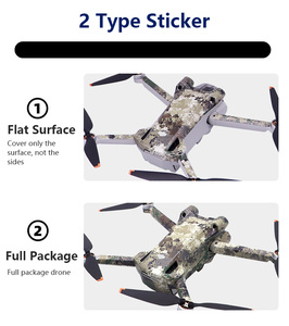 无人机车身外壳聚氯乙烯防水皮肤贴纸远程贴纸保护皮肤全盖配件DJI遥控/遥控N1/迷你<span class=keywords><strong>3</strong></span>专业版 - Product Image 2