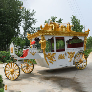ZOWN White Body Winged <b>Goddess</b> <b>Angel</b> Sculpture Royal Carriage For Wedding Bride Parade Transportation - Product Image 5