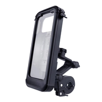 Support de téléphone pour guidon de vélo/trottinette en ABS+PVC étanche, rotation à 360°, hauteur réglable, compatible avec les guidons