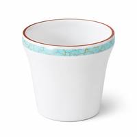 Service de table en mélamine A5 mat, série craquelée turquoise et or, sans BPA, incassable, écologique, pour hôtels, écoles, plats chauds et restauration rapide