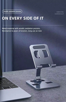 Support de téléphone portable pliable en alliage d'aluminium avec logo personnalisé, support de bureau réglable pour téléphone et tablette – Ventes Flash