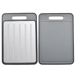 Double-Sided Chopping Board Aluminum Cutting Board Knife Sharpener <b>Plastic</b> Defrosting Tray Chopping Board - Product Image 1