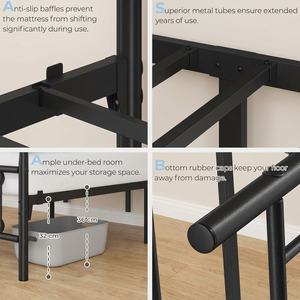 Full Size Modern Durable Reclining <strong>Single</strong> <strong>Bed</strong> Frame <strong>Adjustable</strong> Metal Platform <strong>Bed</strong> Customized Color for Hotel Apartment Bedroom - Product Image 3