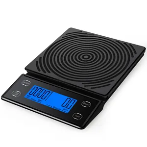 2024 Timing and countdown AAA*2 battery digital 3kg 0.1g electronic espresso coffee scale