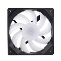 Ventilateur de refroidissement RGB 120 mm en gros, ventilateur silencieux 4 broches pour boîtier d'ordinateur avec dissipateur thermique arc-en-ciel, radiateur de refroidissement CPU personnalisé pour PC de bureau
