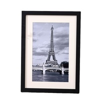 Vente en gros cadre photo PS MDF à grain de bois blanc simple et personnalisé de 6x8 pouces pour décoration de galerie de table cadre photo mural
