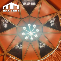 Dôme Zome de 6 m de diamètre et 5 m de hauteur pour le glamping, tente dôme et tente de maison de villégiature avec panneaux en bois et en verre