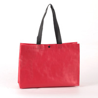 Sac de shopping en polypropylène laminé recyclé écologique et tendance, sac tissé en PP laminé avec logo personnalisé