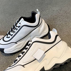 Leisure <strong>Outdoor</strong> Sports <strong>Shoes</strong> Sneakers Lace-up Anti-slip <strong>Basketball</strong> Style <strong>Shoes</strong> Sneakers Rubber Sole Chunky Women's Casual <strong>Shoes</strong> - Product Image 5