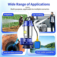 Pompe à eau submersible à flotteur en acier inoxydable haute pression, faible bruit, anti-corrosion, OEM pour drainage des fosses de villa