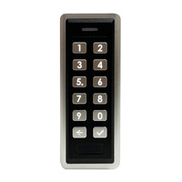 Aplicación móvil inteligente Single Gang IP65 Impermeable Muti-función NFC / MF Lector de tarjetas WIFI y BLE Teclado de control de acceso