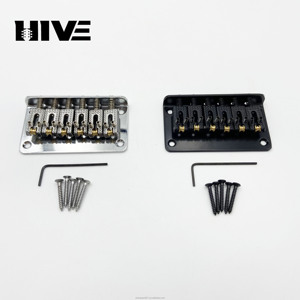 Puente de guitarra <span class=keywords><strong>acústica</strong></span> con rodamiento de bolas de 78MM de gama alta para guitarra eléctrica <span class=keywords><strong>infantil</strong></span>. Placa de cadena de puente en oro, plata y negro. - Product Image 6