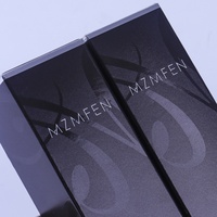 Boîte d'emballage personnalisée pour crème hydratante multi-effets avec gaufrage, revêtement brillant et finition noire premium