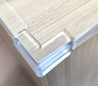 Protection d'angle de table, de bureau, transparente, pour la sécurité des enfants et des bébés, protection d'angle de table, pare-chocs de sécurité